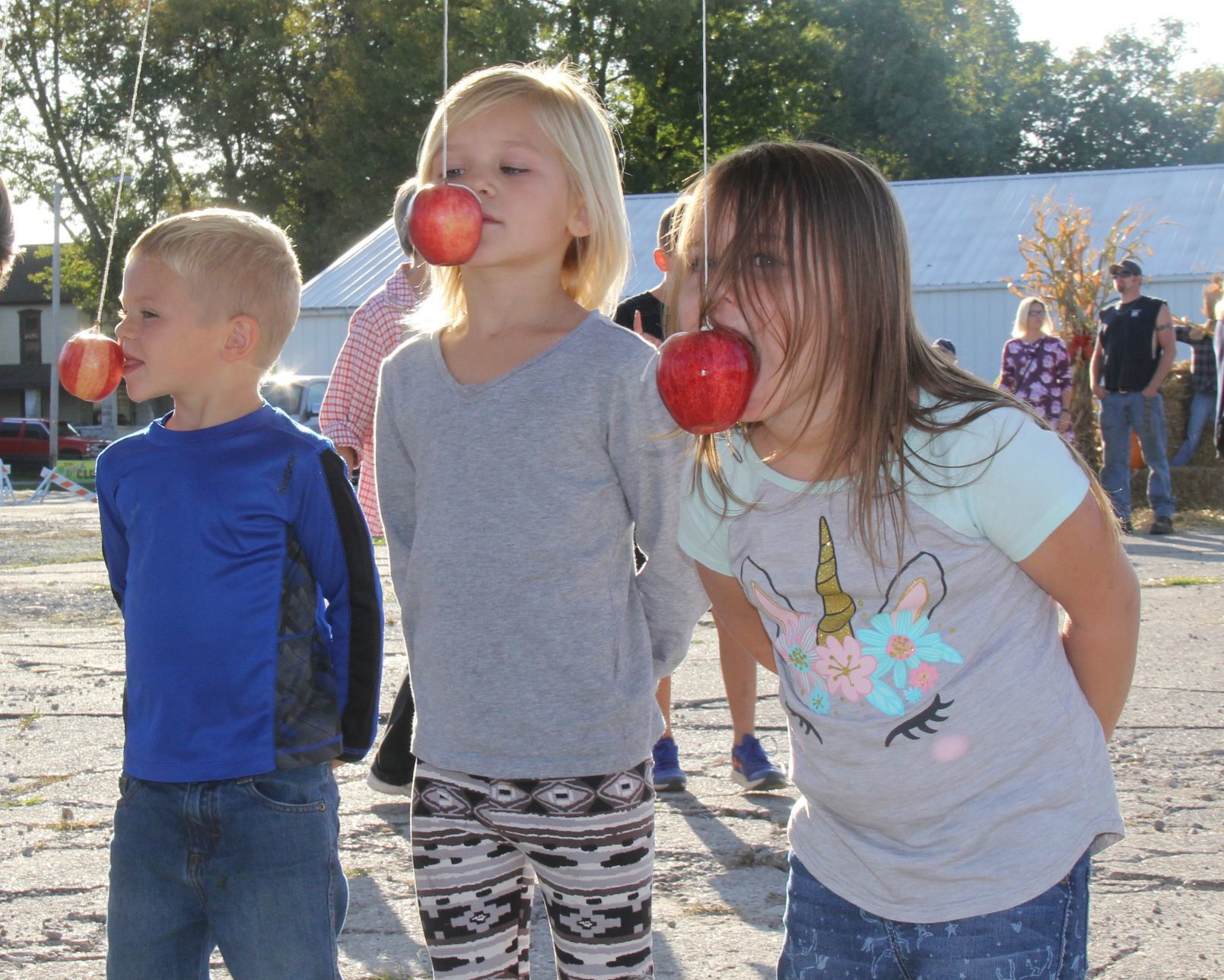 Bobbing for apples